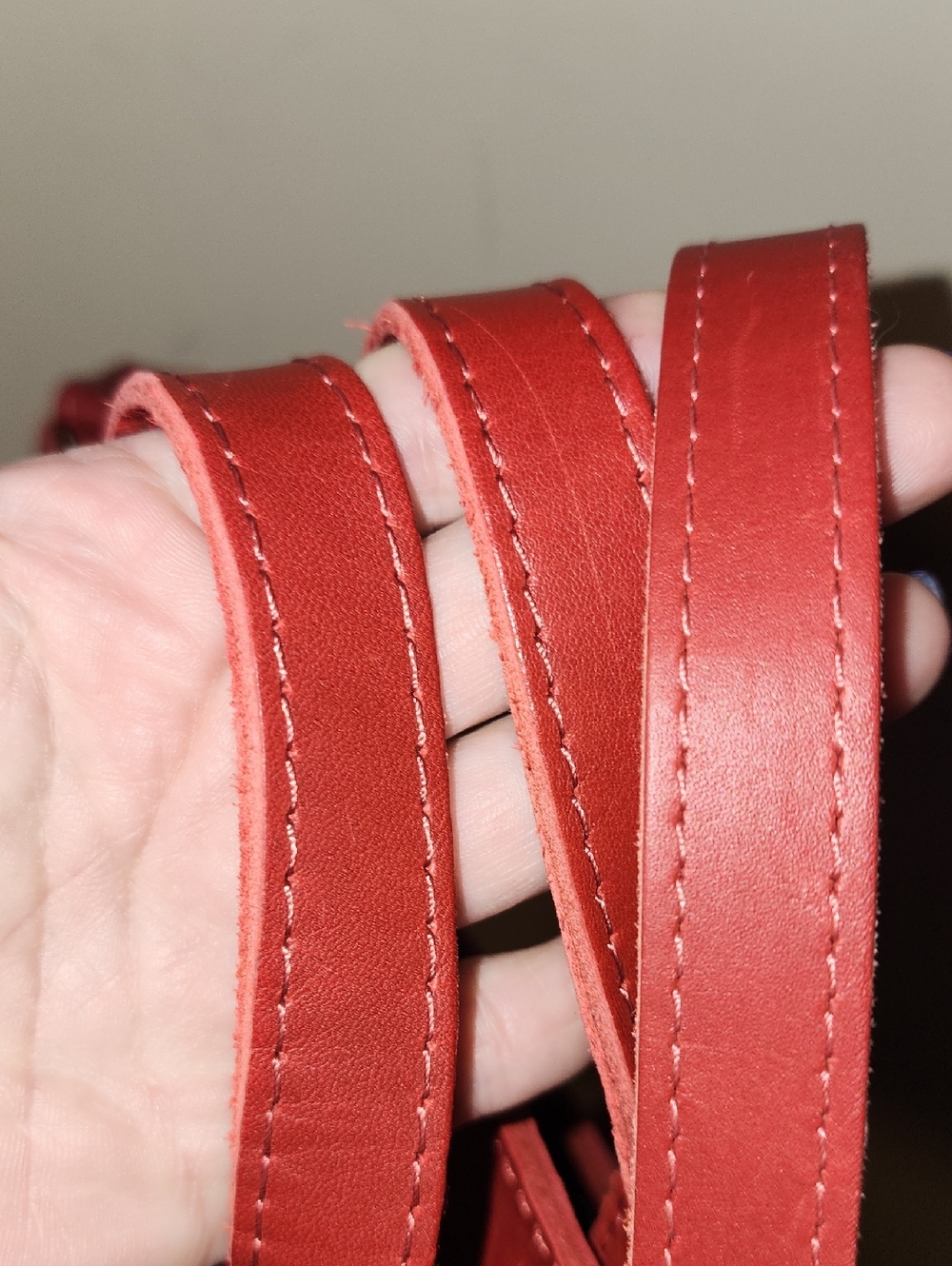 Portland Leather Goods Red Tote Crossbody Bag - Picture 13 of 16